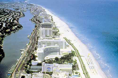 Aerial view Fort Lauderdale beach